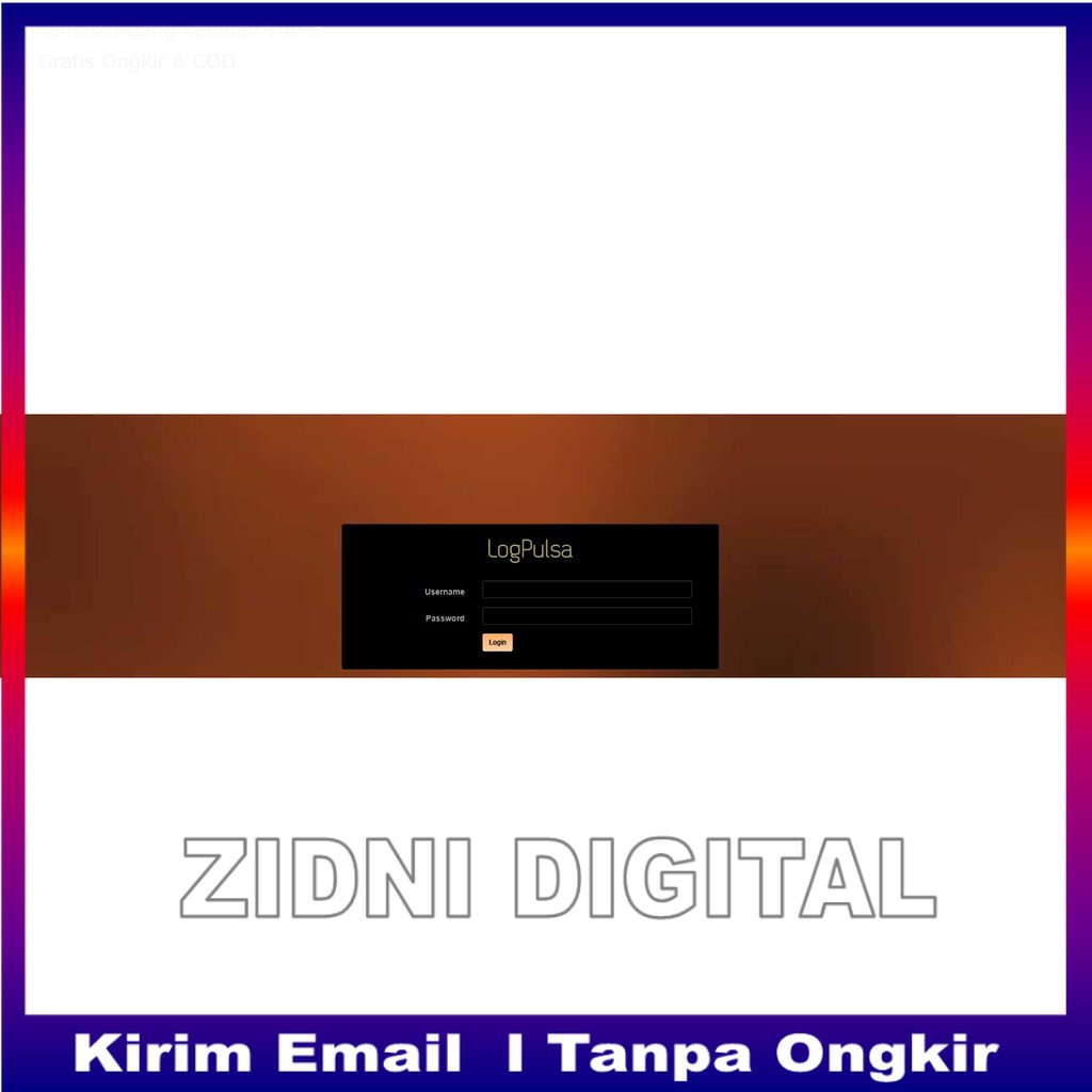 Aplikasi Pendataan Transaksi Pulsa LogPulsa Berbasis Web ZIDNI DIGITAL OFFICIAL