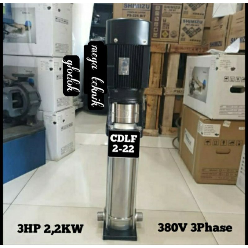 Pompa Cuci Mobil CNP CDLF.2-22 3HP 3Phase Pompa Steam Mobil Car Wash
