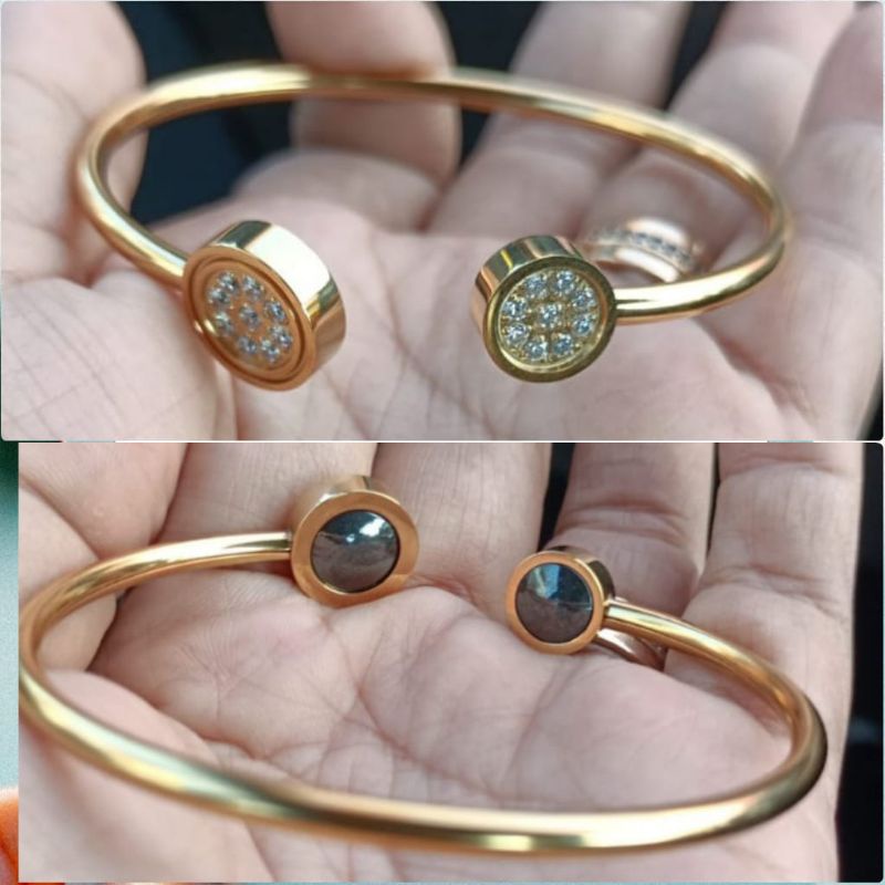 gelang kesehatan titanium gold