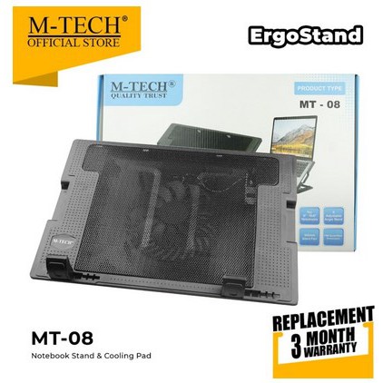 ITSTORE Cooling Pad Ergostand M-Tech - CoolingPad Ergostand MTech 08 MTECH-08 pendingin laptop