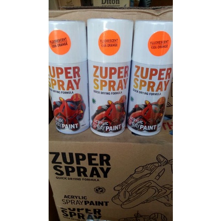 cat semprot pilok pilox zuper stabilo orange 1006 150cc zuper spray fluorescent orange 1006 150cc