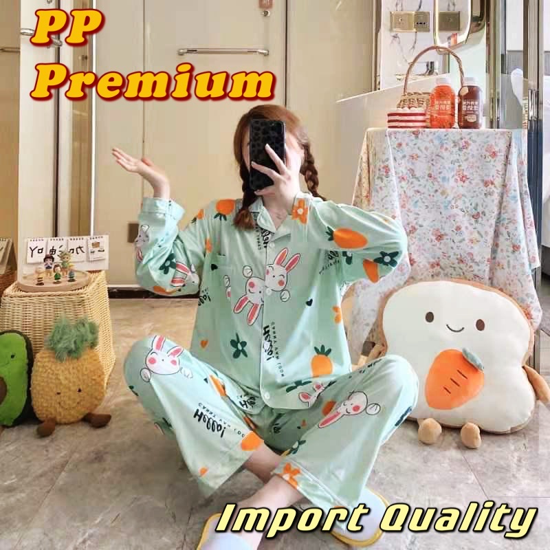 PIYAMA IMPORT WANITA DEWASA KUALITAS SUPER / BAJU TIDUR WANITA DEWASA PREMIUM IMPORT PP