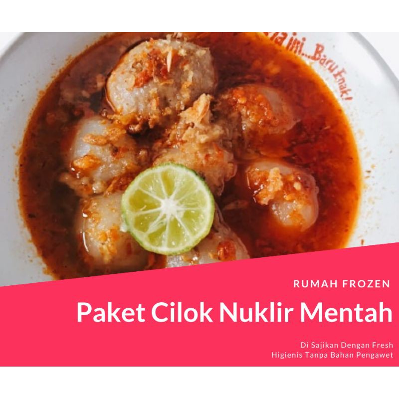 

Bakso Sapi Cilok Isi Gajih / Baso Aci Instant Premium Paket Frozen Food