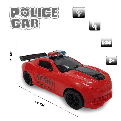 Mainan Anak Mobil-Mobilan/  Mainan Mobil Police 3D Light Music 5528