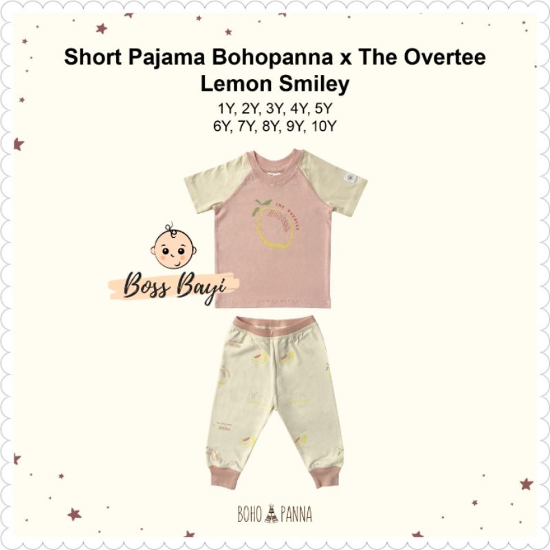 BOHOPANNA x THE OVERTEE - Short Pajama / Setelan Pendek Panjang CPR Piyama Anak