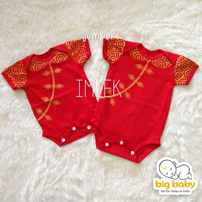 BBER 029 Jumper Bayi / Baju Bayi Imlek Merah Cina
