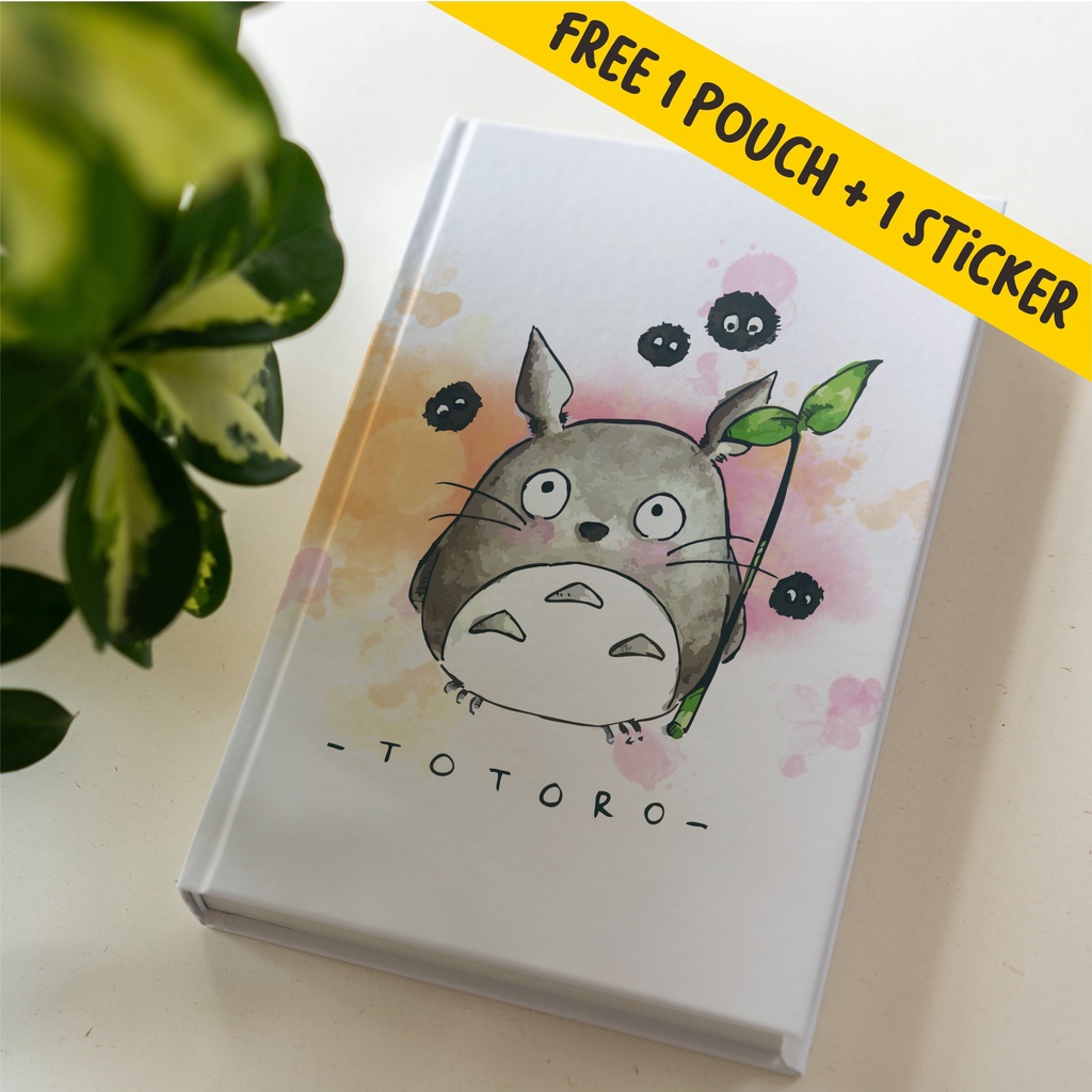 

Buku Catatan Notebook Planner Journal Agenda, Polos dan Dotted Totoro Chika