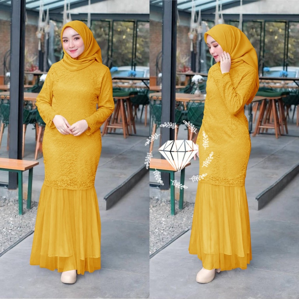 COD ✔ MAXI NINAMORI BRUKAT  / DRESS NINAMORI KONDANGAN