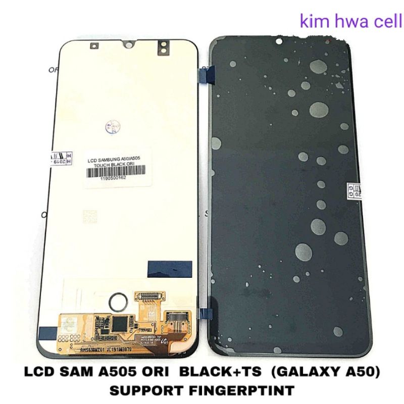 lcd samsung a50 original suport finger