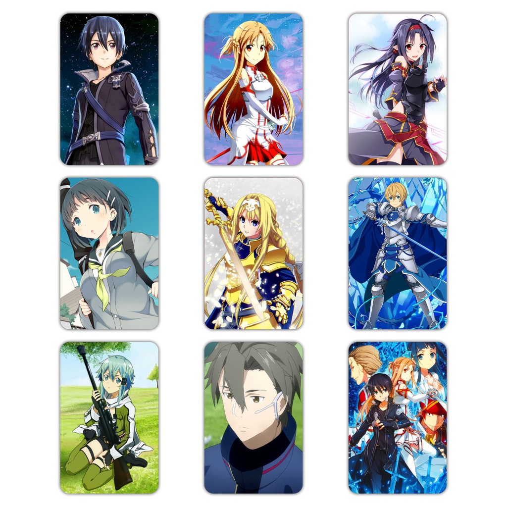 Photocard Foto Anime Sword Art Online Koleksi Idola Penggemar