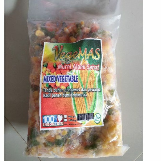 

Sayuran frozen 500 gr / Mix vegetable Pasar Segar Depok