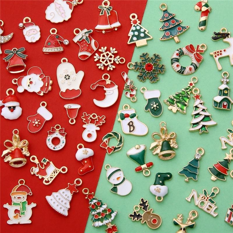 10pcs/lot Random Mix Colorful Animal Christmas Alloy Connectors Charm DIY Necklace Bracelet Jewelry Accessories