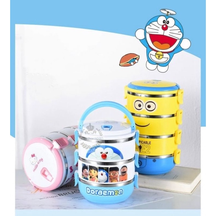 Kotak makan multi-lapisan stainless