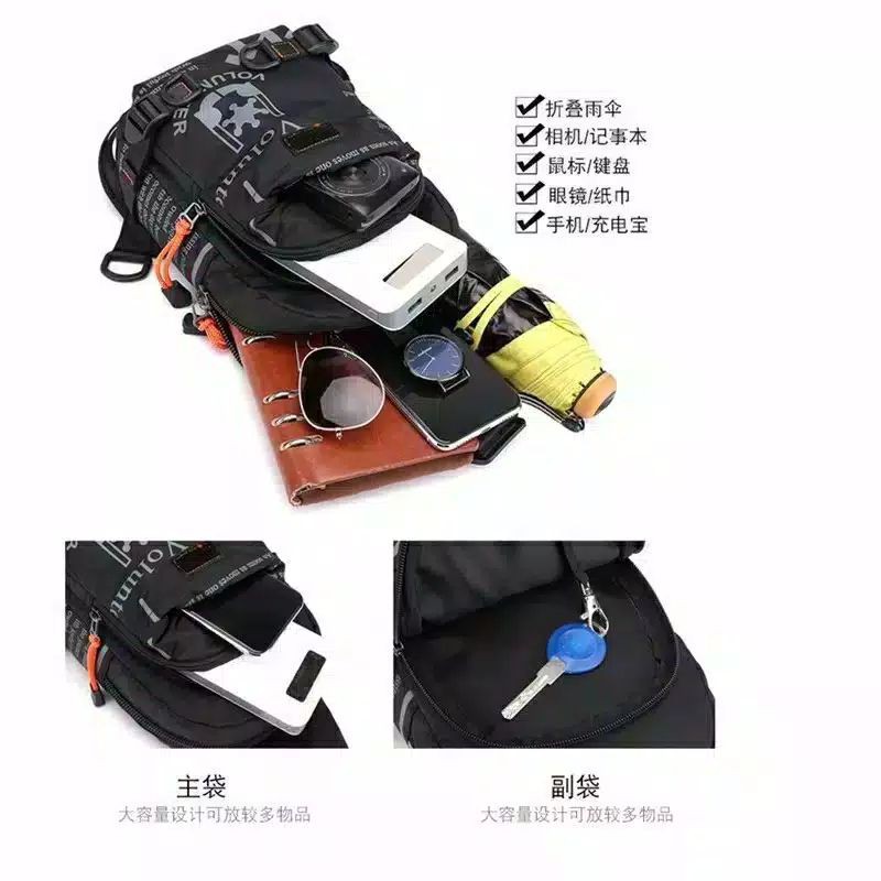 tas selempang waisetbag tas sling bag haoshuai