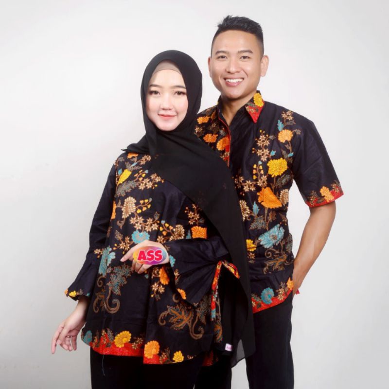 COUPLE HEM BLOUSE BATIK MODERN EXLCUSIVE UNGGUL JAYA