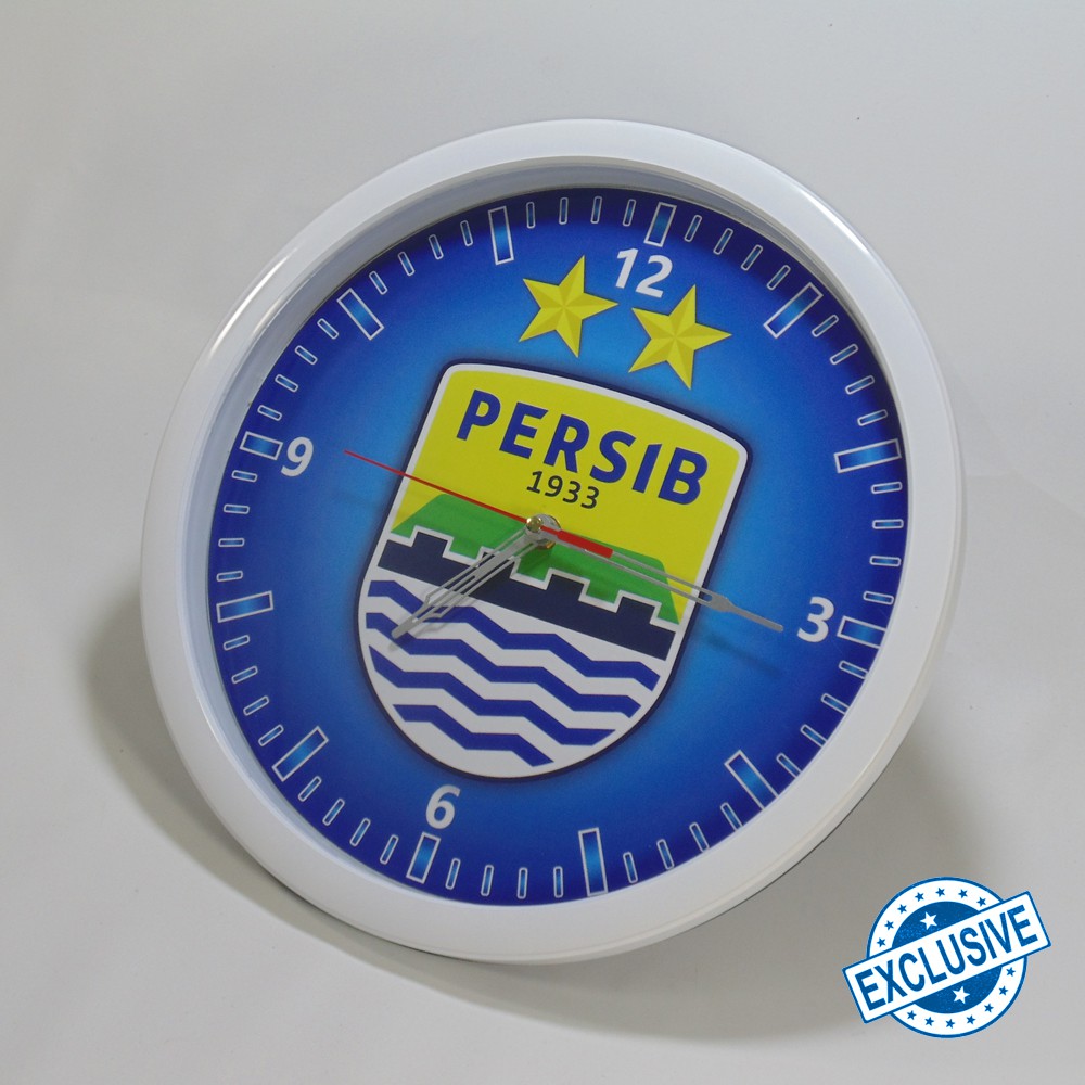 (ISTIMEWA BOSSQUE) JAM DINDING CUSTOM PERSIB BIRU