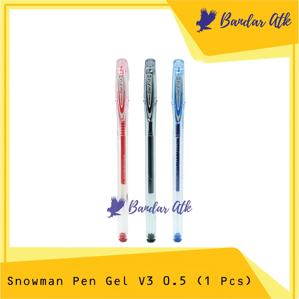 

SNOWMAN V3 GEL PEN PENA PULPEN BOLPEN BALL POINT BALLPEN [1 PCS]