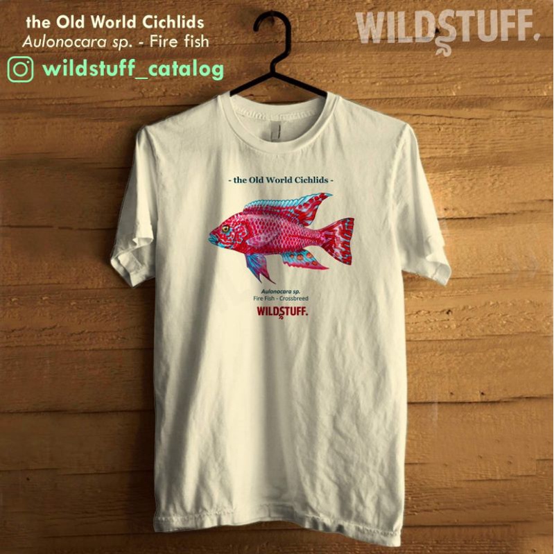 Tshirt Wildstuff Aulonocara Fire Fish Dragon Blood