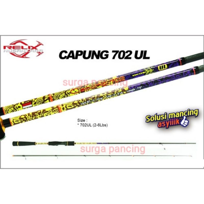 Rod UL relix Nusantara Capung gen 2 / se 702 / 210cm