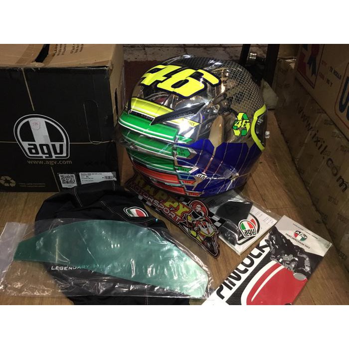 HELM FULLFACE AGV CORSA MUGELLO 2015 MIRROR SIZE XL(61-62CM) ORI ITALY