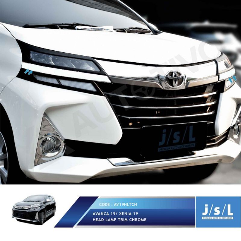 Lis Garnish Depan Avanza Xenia 2019 Head Lamp Trim Chrome