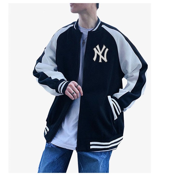 JAKET BASSEBALL OVERSIZE JAKET VARSITY BIG SIZE SWEATER KOREA JUMBO NY