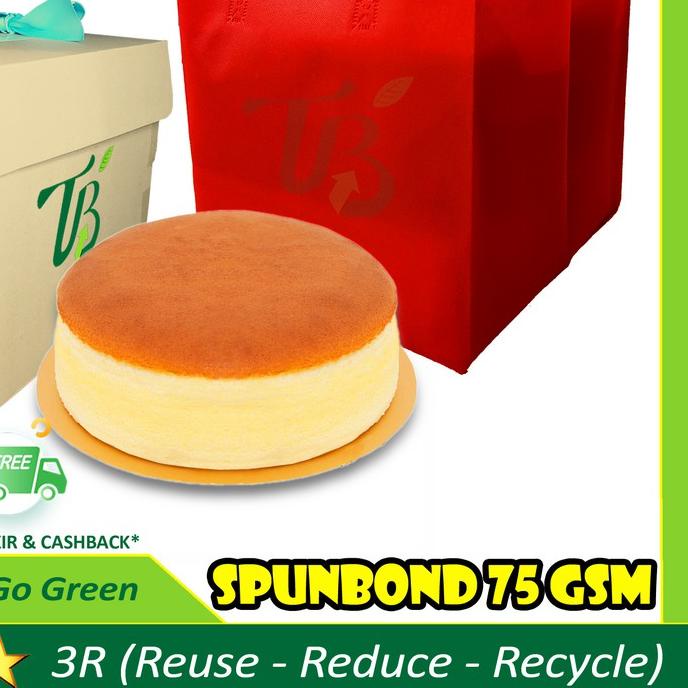 

○ Tas Spunbond box kue / nasi kotak 26x27cm goodie bag bukan paper bag dus ✵