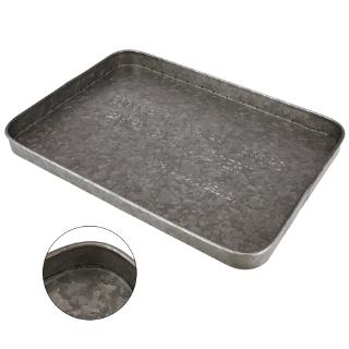 Baki Metal Zinc Alloy Bentuk Persegi Panjang 30x25x2cm Baki Metal Zinc Alloy Bentuk Persegi Panjang 30x25x2cm