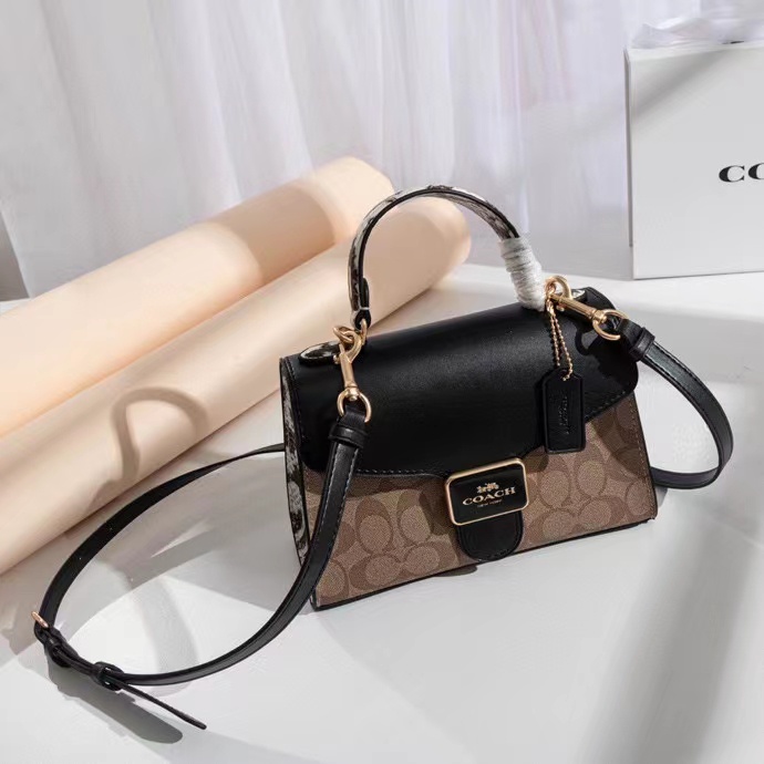 [Instant/Same Day]coach  1325  7226  Pepper Hourglass Bag Handbag Crossbody Bag Shoulder Bag   ycb