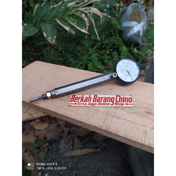 dudukan dial gauge top piston via lubang busi dohc universal semua bebek dan matic