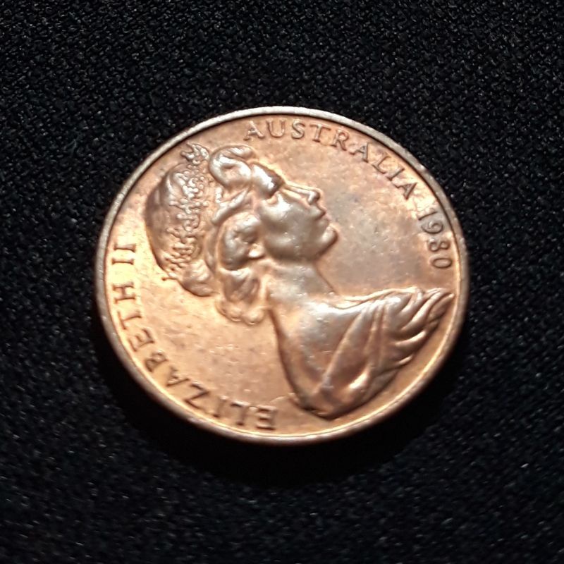 Koin Kuno Koleksi Asing : Australia - 2 Cents 1980