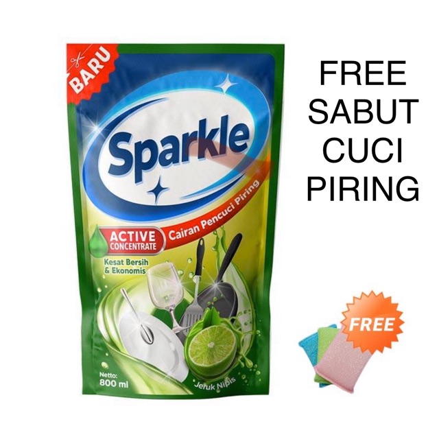 PROMO Cairan Pencuci Piring Merk Sparkle Sunlight 800 ml