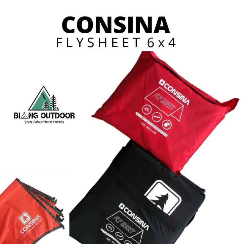 CONSINA Flysheet 6x4 Waterproof Tahan Air
