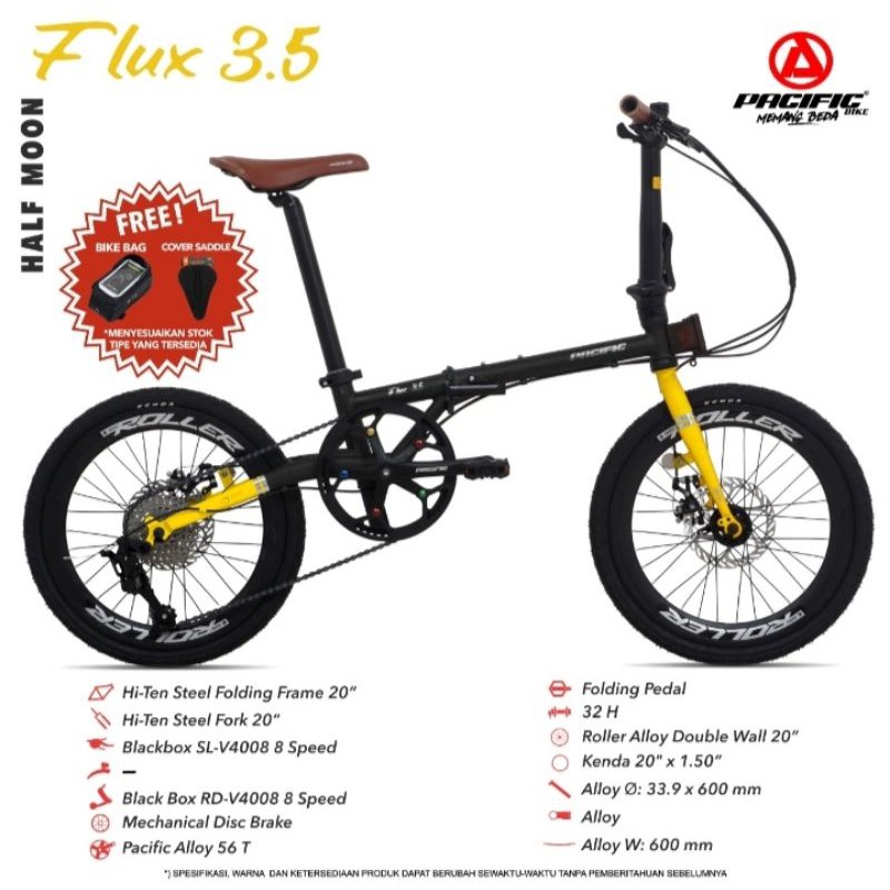 Sepeda Lipat STEEL FLUX 3.5 PACIFIC