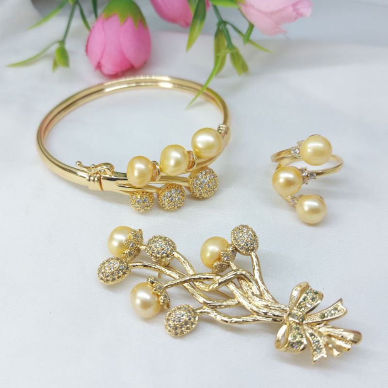 1 SET MUTIARA AIR TAWAR BERSERTIFIKAT, 1 SET MUTIARA LOMBOK-1