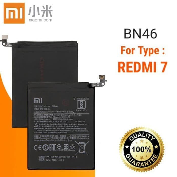 Baterai Batre Original Xiaomi BN46 , BN-46 Redmi 7