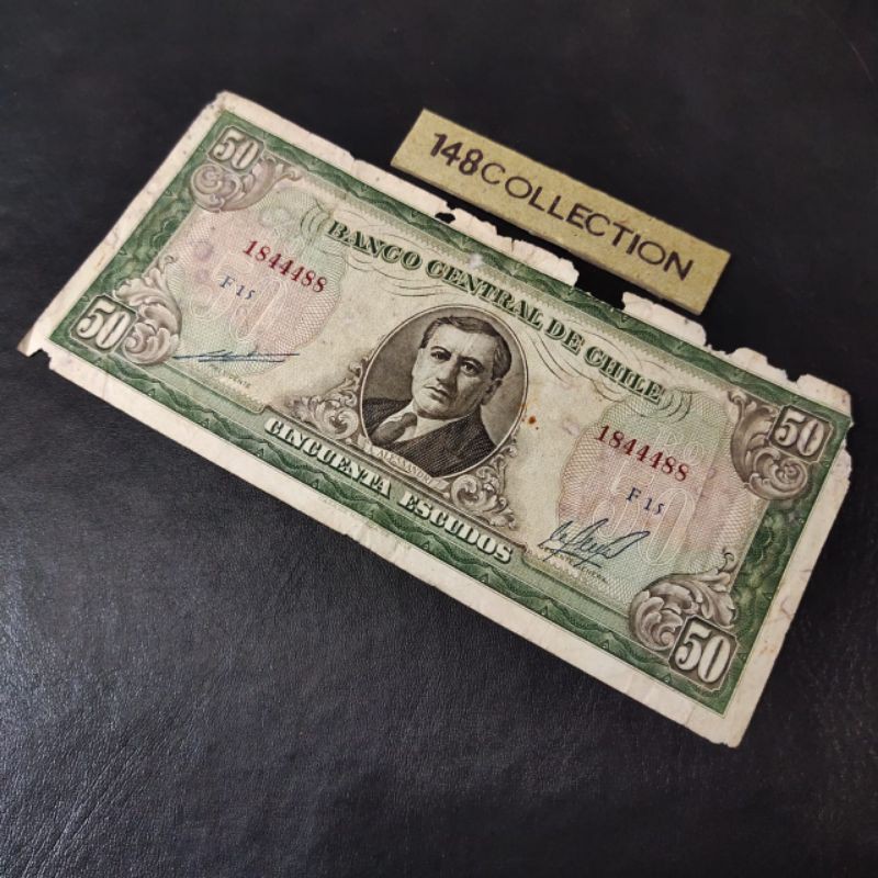 uang asing bb Chile 50 Escudos