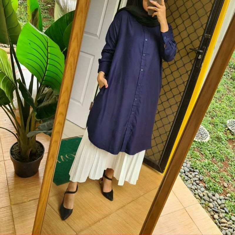 TUNIK RAYON VISCOSE / DRESS RAYON OVERSIZE / TUNIK BUSUI MOTIF / TUNIK MOTIF BEST SELLER