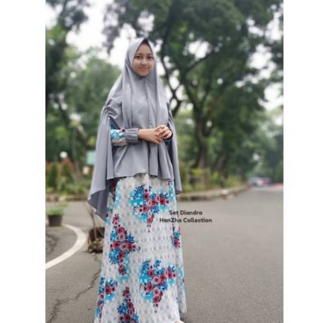 Dress...  Zafira Crep/gamis motif/deanara/eviearif