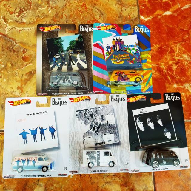 Hot Wheels The Beatles retro pop culture volkswagen vw T1 panel hotwheels