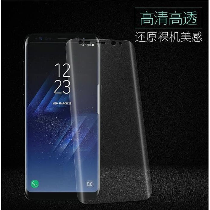 PET NOT TEMPERED GLASS XIAOMI REDMI NOTE 9 NOTE 9 PRO SCREEN GUARD ANTI GORES LAYAR PLASTIK FULL CLE