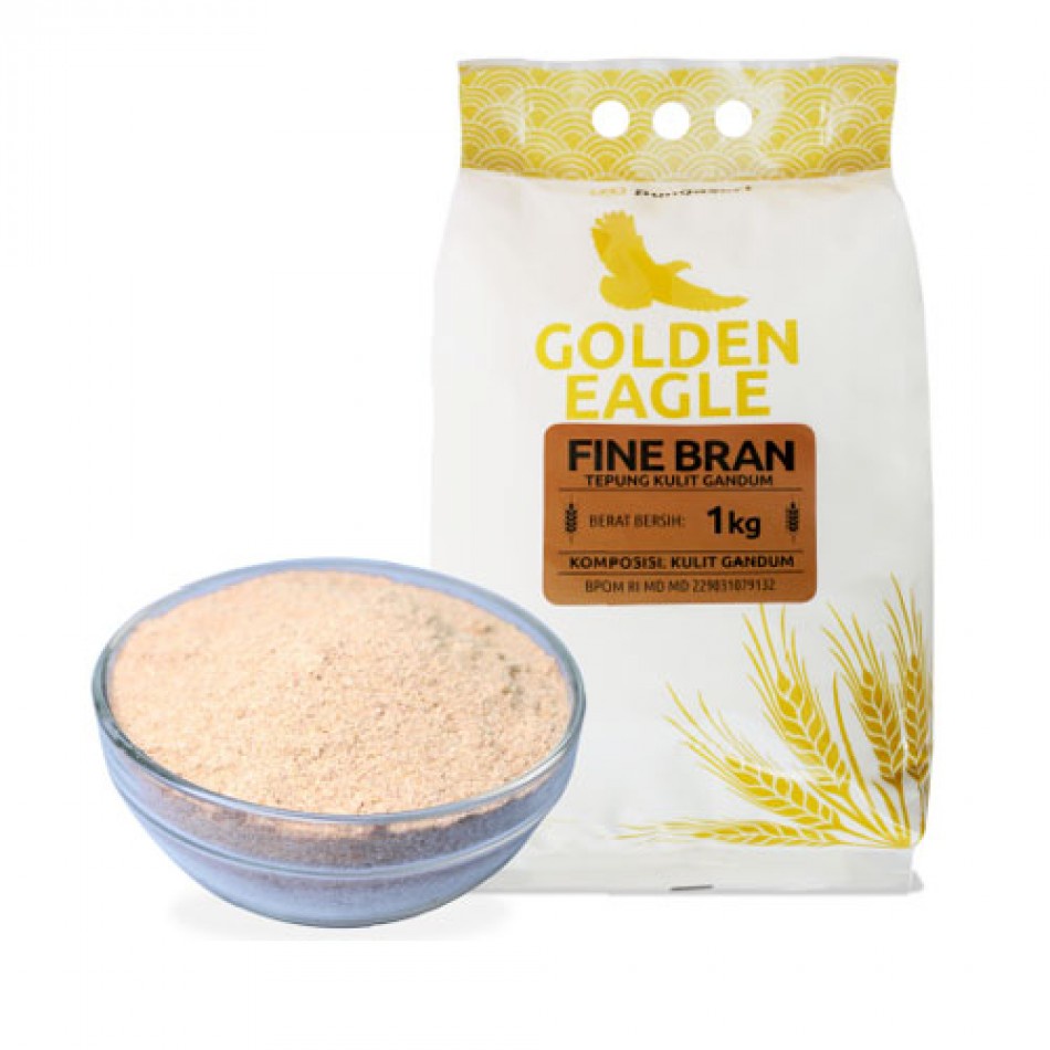 

FINE BRAN TEPUNG KULIT GANDUM GOLDEN EAGLE 1 KG