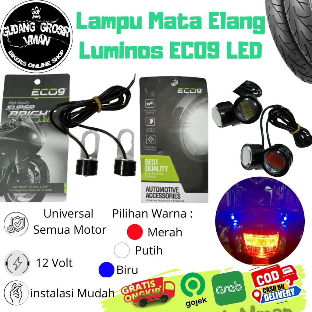 Lampu Mata Elang Lumios Lampu Kedip Behel Nmax LED Luminos Behel Sangat Elegan Luminos ECO9