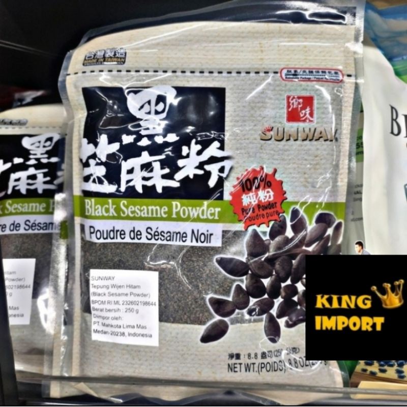

Tepung Wijen Hitam Sunway Black Sesame Powder 250gr