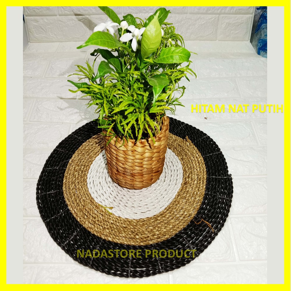 Placemat Seagrass / Plismat / Table Mat / Alas Piring ukuran Diameter 35 cm