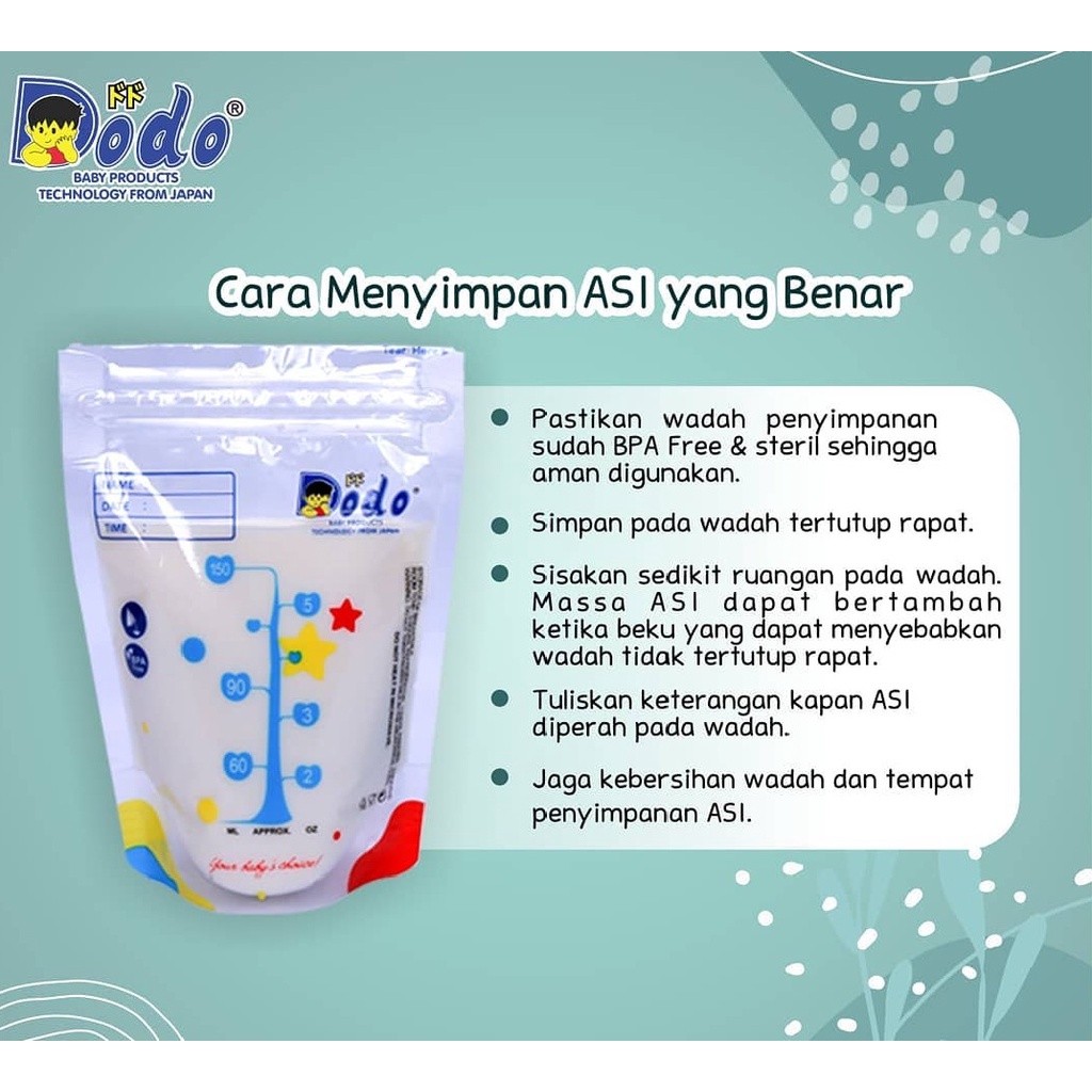 Breastmilk Storage Bag Kantong Asi 100ml 150ml Tempat Wadah Susu BPA Free