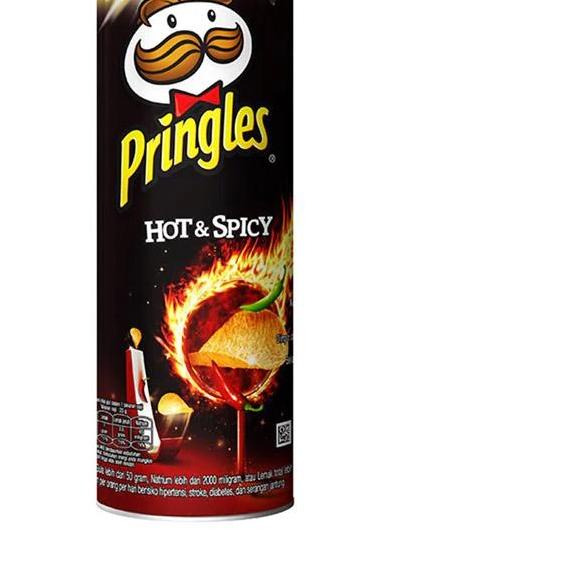 

☊ PRINGLES POTATO HOT N SPICY 107 GR / SNACK KERIPIK KENTANG PEDAS ✻