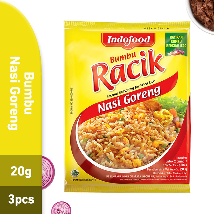 

Bumbu Indofood Racik Nasi Goreng Bundle 3 PCS