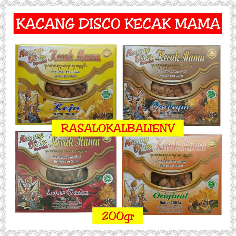 

KACANG DISCO KECAK MAMA RASA ORIGINAL, SUPER PEDAS, KEJU, UDANG, DLL