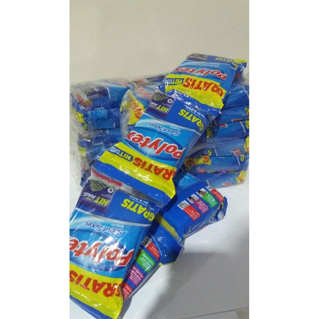 POLYTEX Sabut Spon Reguler FREE HIT 1MV Magic